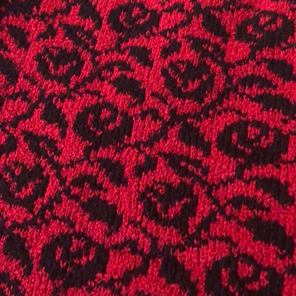 Talbots red and black cardigan - Picture 7 of 8